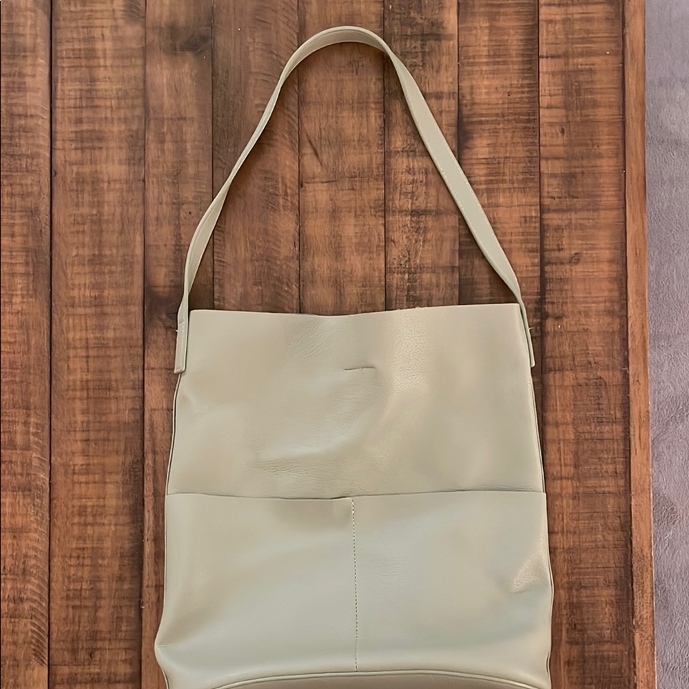 Anthropologie Bucket Bag Mint/Sage Green-NWOT